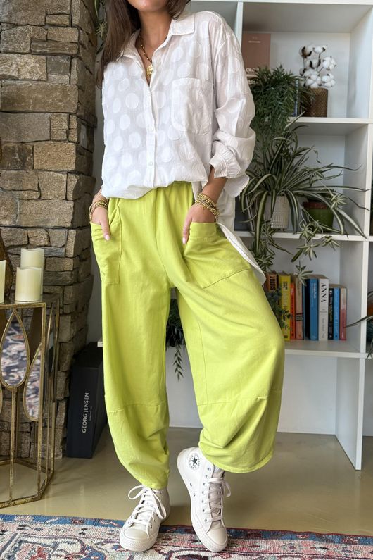 Lagen Shelby Barrel Pant Kiwi /9=